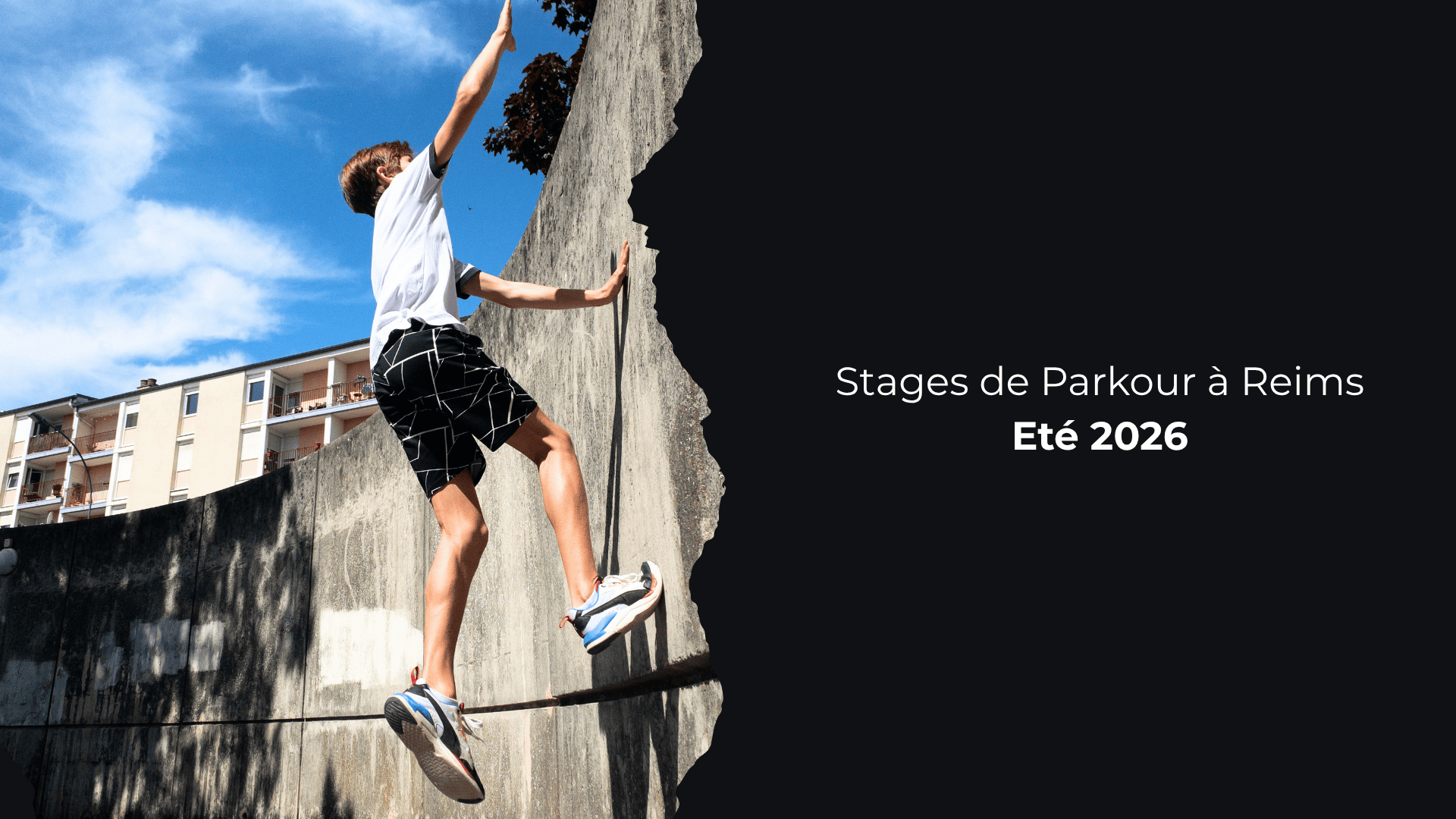 Nos stages de Parkour à Reims - été 2026